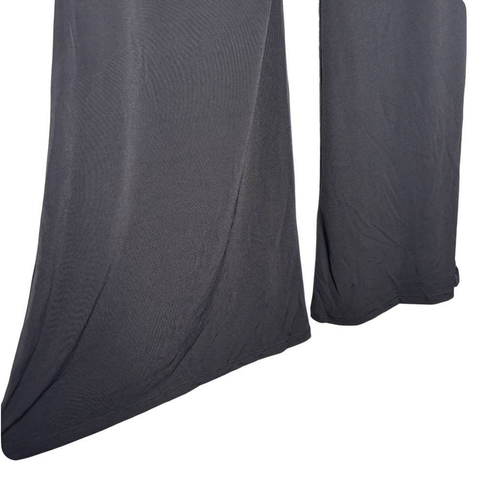 LBISSE | Black Wide Leg Stretch Pants Women’s | Size L - Picture 4 of 7
